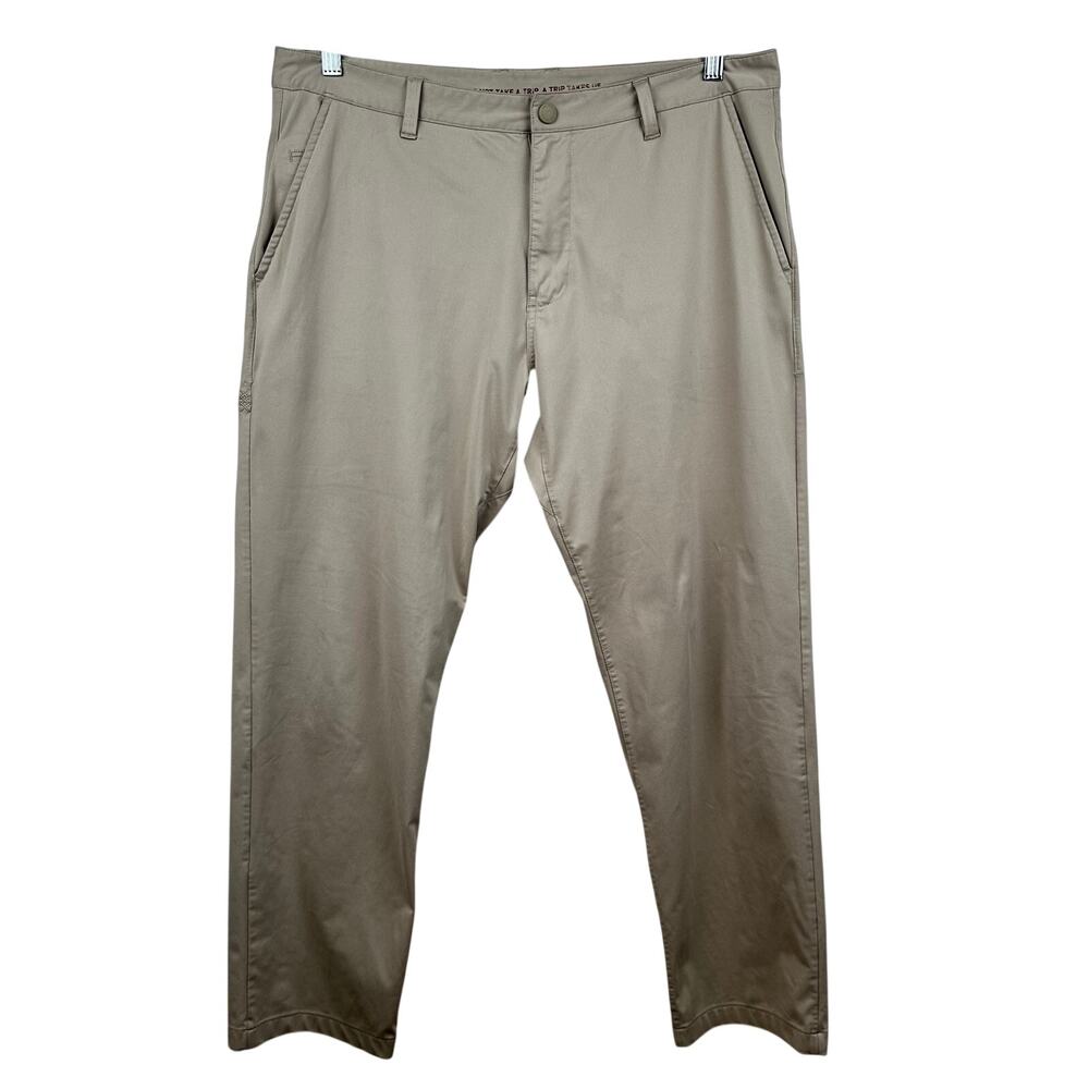 Rhone Men's Commuter Pant Classic Golf Performance Straight Tan 36x30 Resort